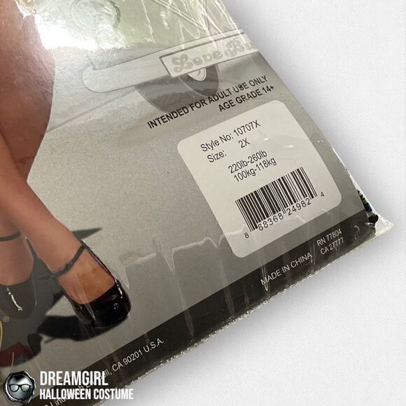 DREAMGIRL THE BEAT GOES ON 1960’s HIPPIE GOGO DANCER PLUS SIZE HALLOWEEN COSTUME - Picture 5 of 7